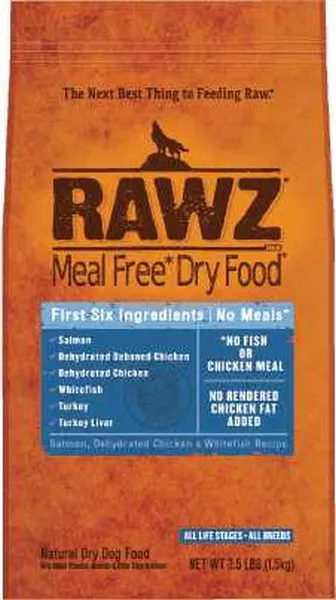 3.5 Lb Rawz Meal Free Salmon, Chicken & Whitefish Dog - Health/First Aid